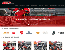 Tablet Screenshot of gpmotorcycles.com